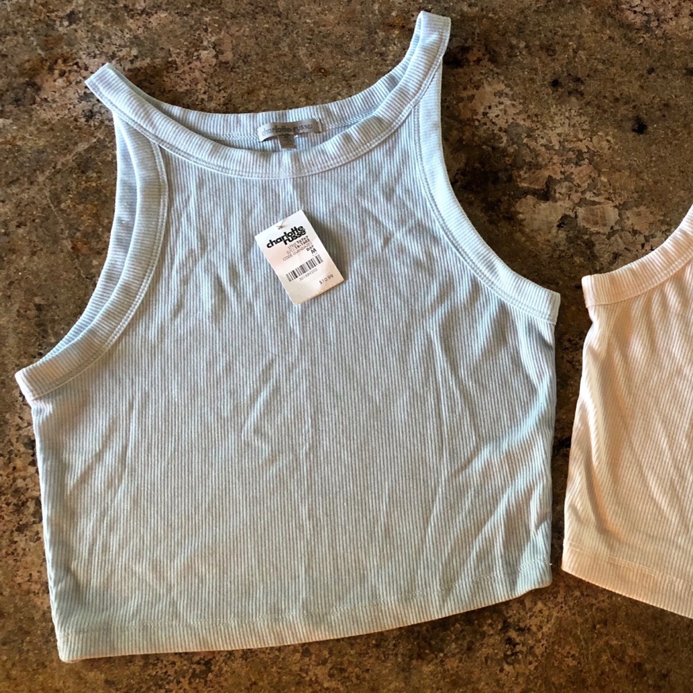 Blue Charlotte Russe tank top